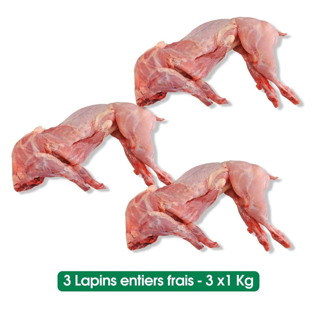 Viande de lapin entier